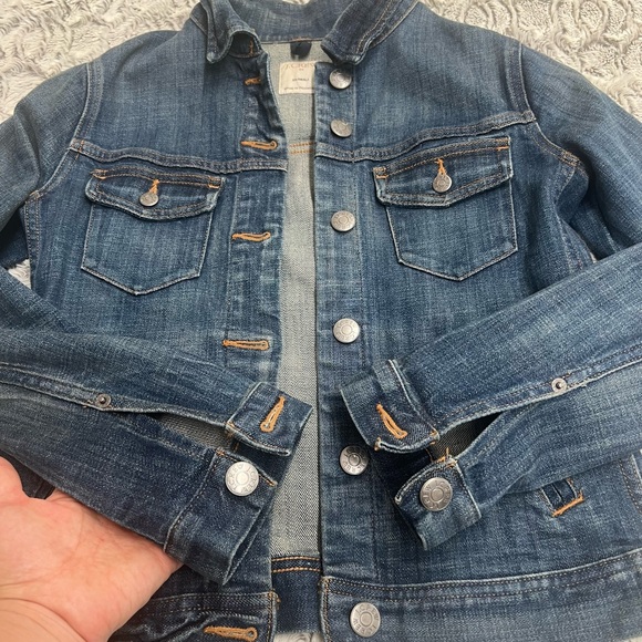 J. Crew Classic Denim Jacket Blue Sz XXS style # 02661 - Picture 7 of 11